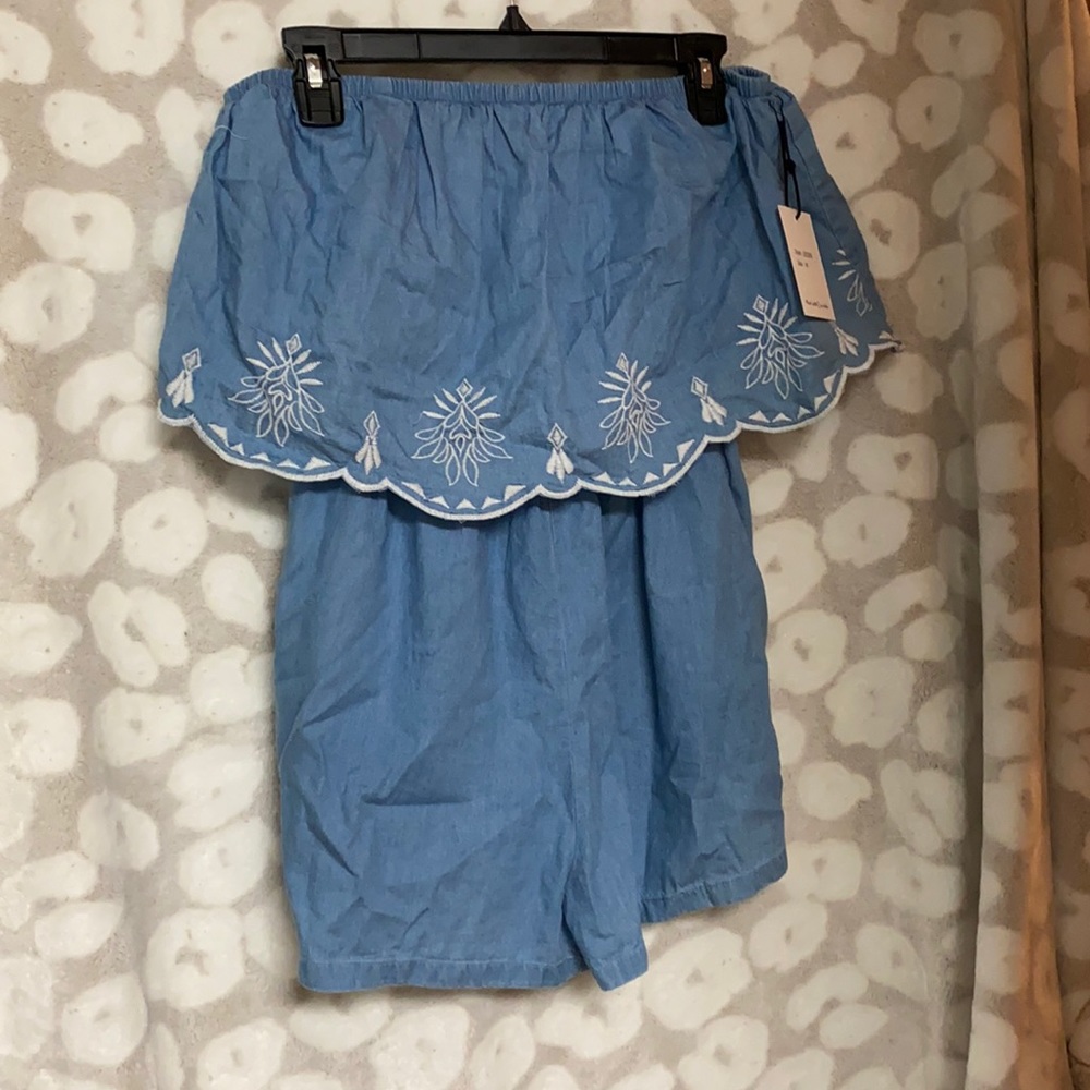 Strapless Romper never worn NWT